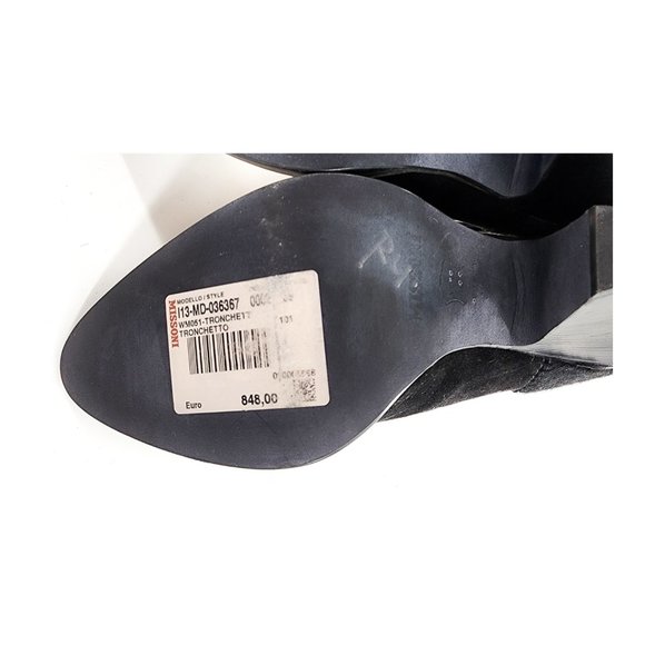 MISSONI Runway Pony Style Calf Hair Suede Mesh Panel Black Bootie NEW - Picture 15 of 15